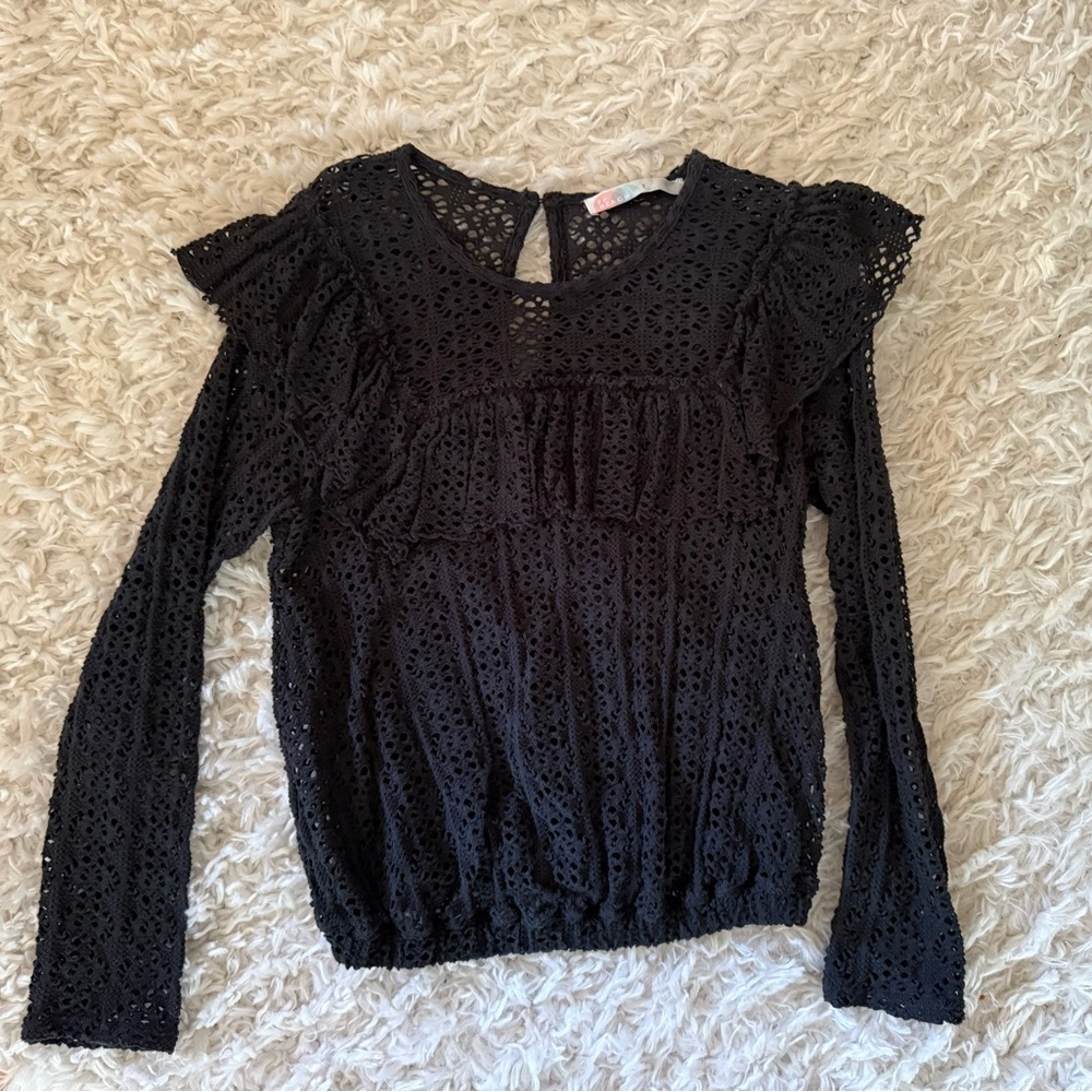 Free People Eyelet Top